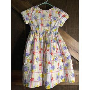 VTG Plum Pudding Ltd. Dress Girl's Size 6 Floral Party Holiday Summer Colorful